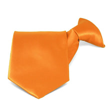 Load image into Gallery viewer, Orange Solid Color Clip-On Tie