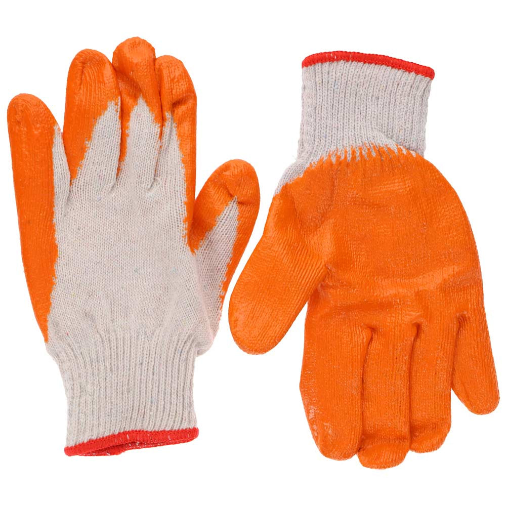 Orange and White Gardening Gloves