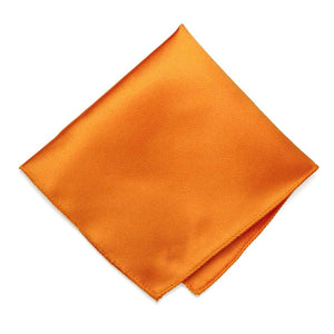 Orange Solid Color Pocket Square