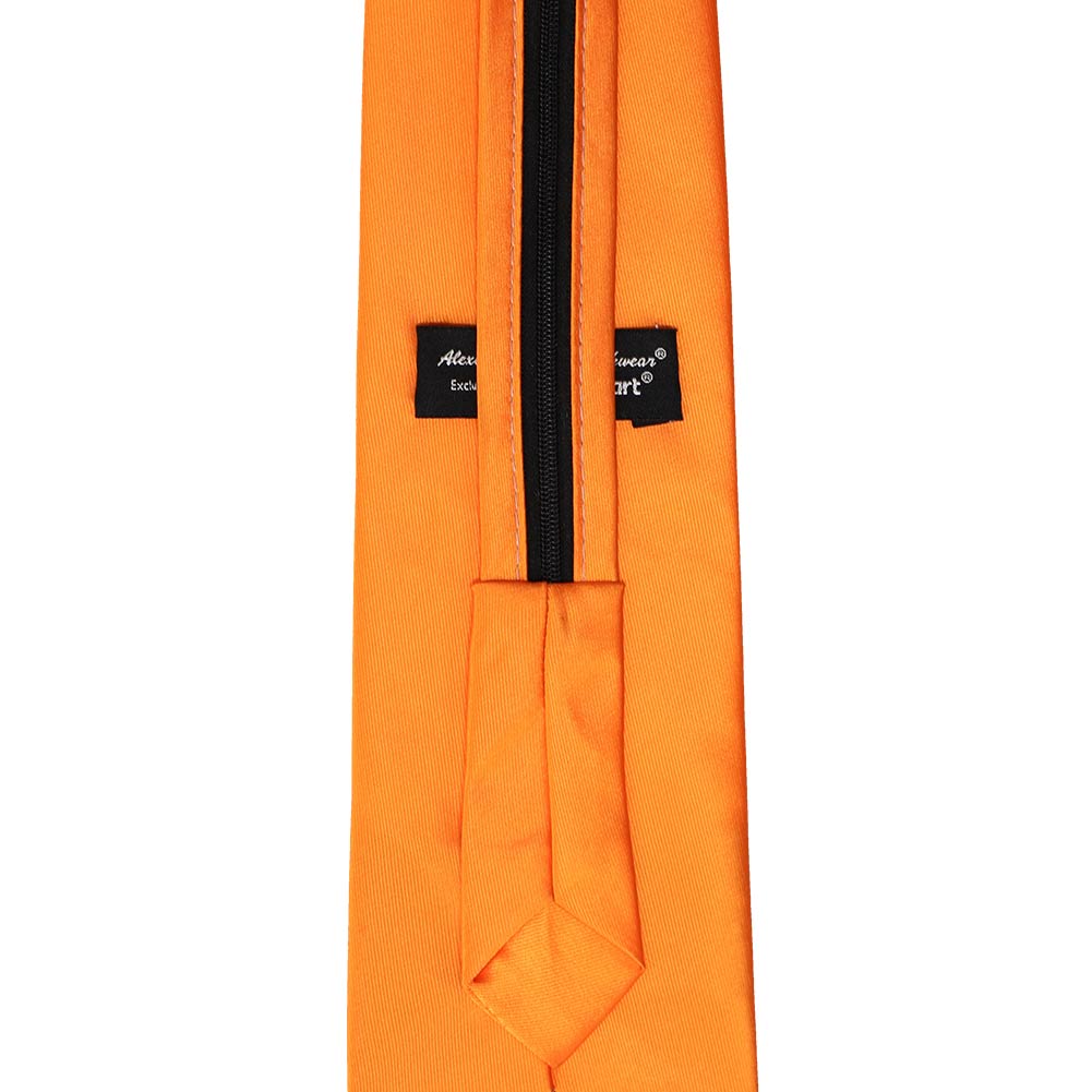 tie様 Orange Solid Color Zipper Ties | Shop at TieMart – TieMart, Inc.