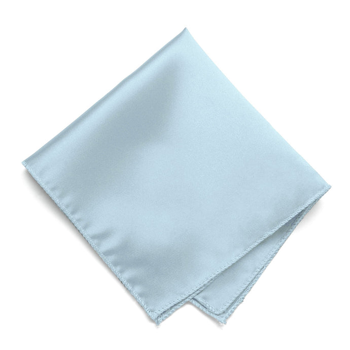 Pale Blue Solid Color Pocket Square
