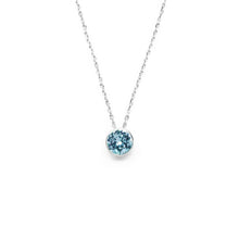 Load image into Gallery viewer, Pale Blue Round Crystal Necklace
