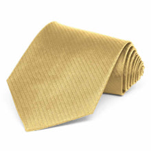 Load image into Gallery viewer, Pale Gold Herringbone Silk Extra Long Necktie