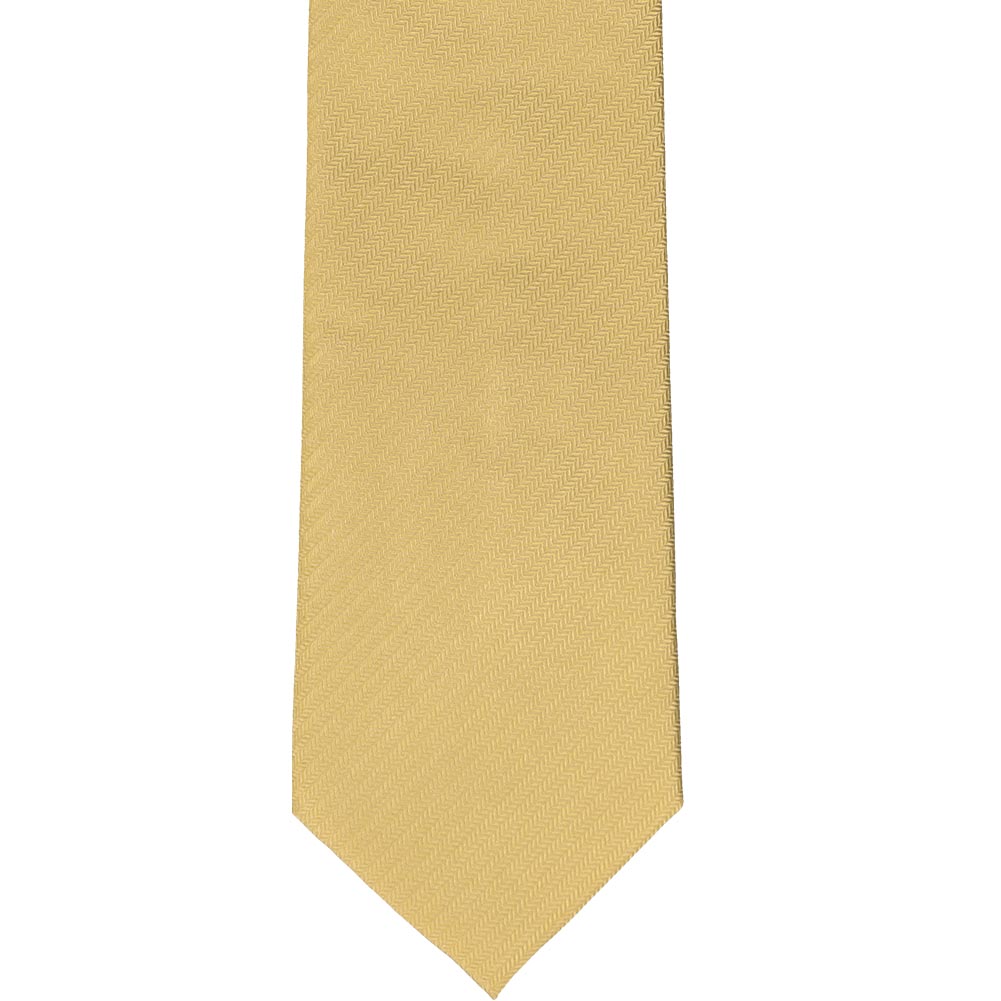 Pale Gold Silk Herringbone Necktie | Shop at TieMart – TieMart, Inc.