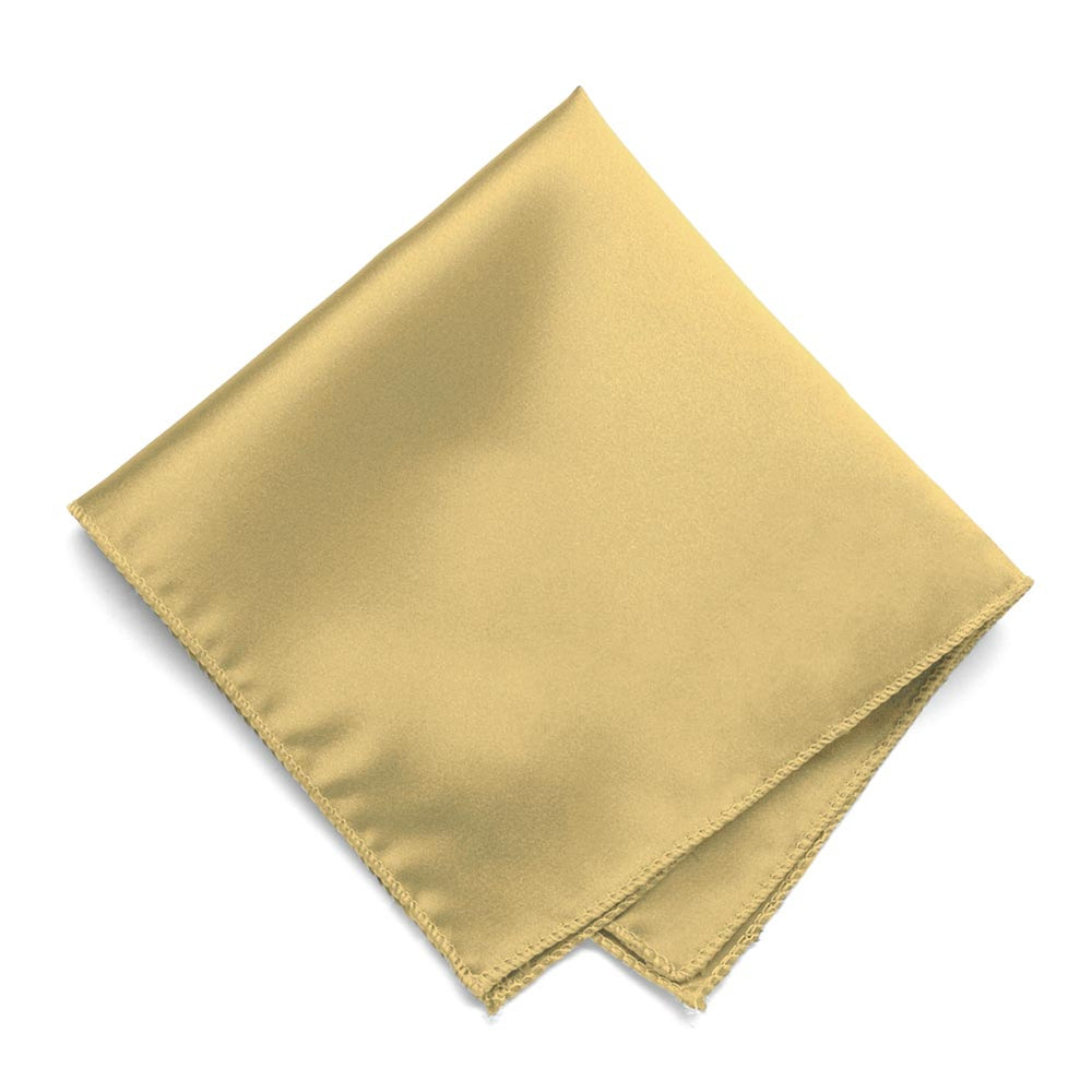 Pale Gold Solid Color Pocket Square