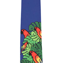 Load image into Gallery viewer, Close up of a parrot novelty tie