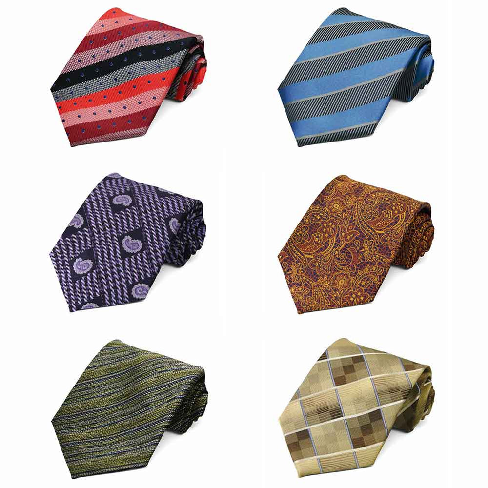 6 pack pattern ties