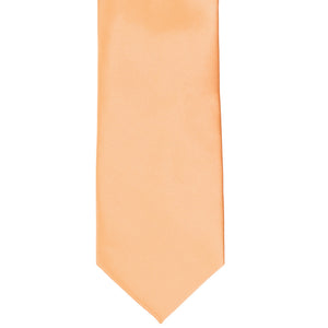 Peach solid tie front view