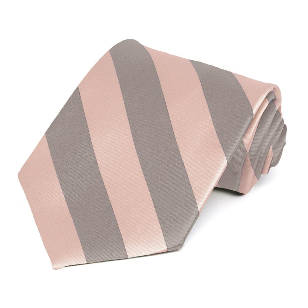 Petal and Portobello Striped Tie