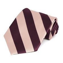 Load image into Gallery viewer, Petal and Wine Extra Long Striped Tie