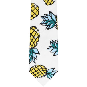 Pineapple pattern with a white background unfolded.