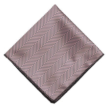 Load image into Gallery viewer, A pink and gray pocket square, folded to a diamond