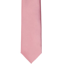 Load image into Gallery viewer, The front bottom view of a pink champagne slim tie