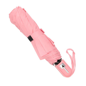 pink umbrella compact outside pouch