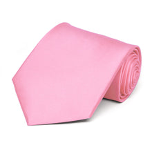 Load image into Gallery viewer, Pink Extra Long Solid Color Necktie