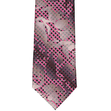Load image into Gallery viewer, Pink floral gingham tie front view
