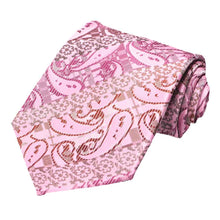 Load image into Gallery viewer, Pink Vernon Paisley Necktie