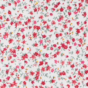 pink and white floral pattern closeup