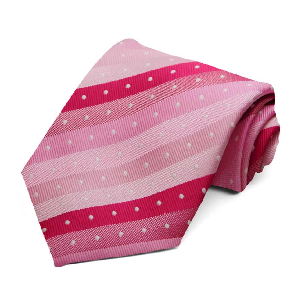 Pink Manchester Striped Necktie