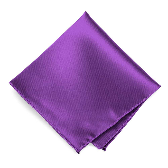 Plum Violet Solid Color Pocket Square