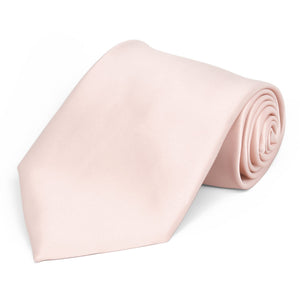 Princess Pink Premium Extra Long Solid Color Necktie