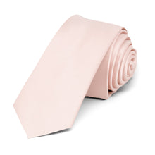 Load image into Gallery viewer, Princess Pink Premium Skinny Necktie, 2&quot; Width