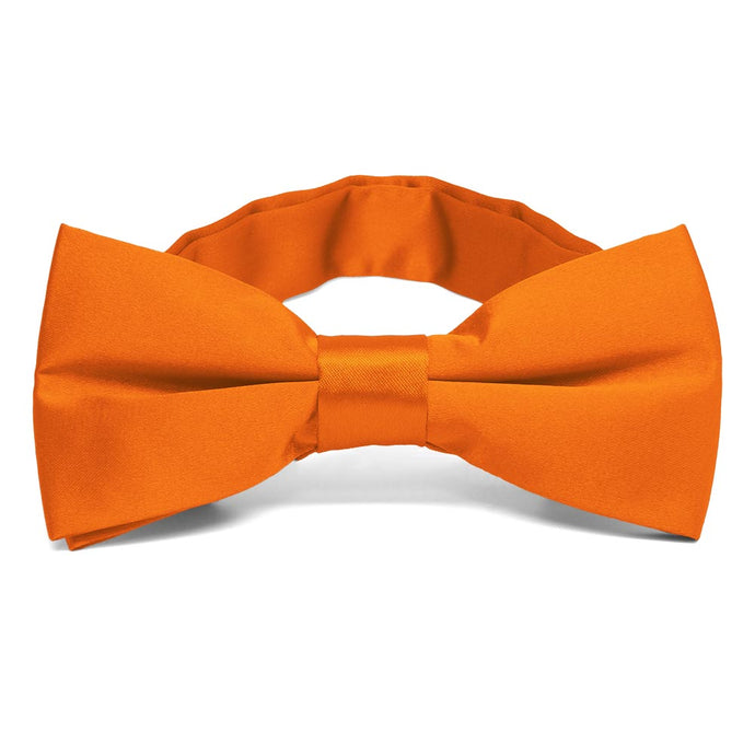 Pumpkin Orange Band Collar Bow Tie