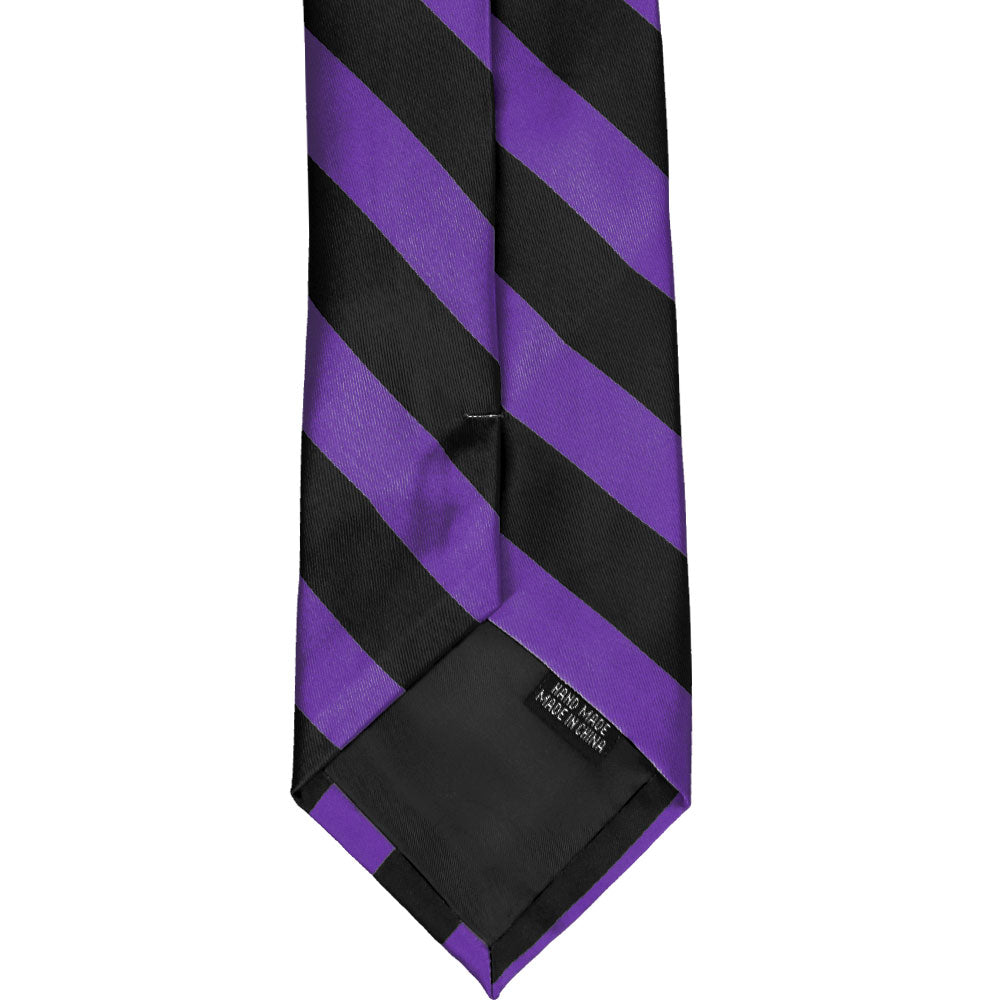 black and purple tie