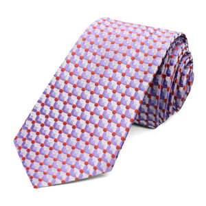 Purple Island Geometric Slim Necktie