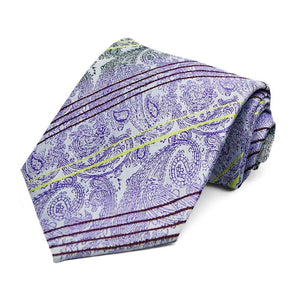 Light Purple Alden Paisley Necktie