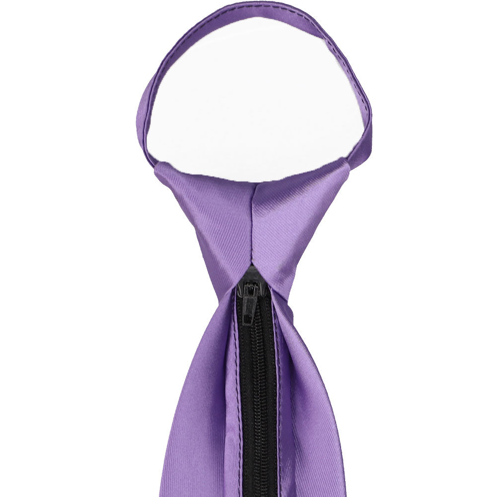 Tiemart Boys' Zipper Ties - Pre-Tied Necktie With Easy Zip-On Fit For Kids Ages 2-10, 11" Or 14" Length, 100% Polyester Satin
