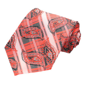 Red Oxbow Plaid Necktie