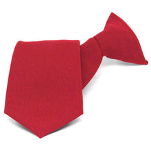 Load image into Gallery viewer, Red Clip-On Uniform Tie