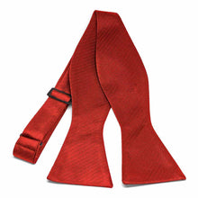Load image into Gallery viewer, Red Herringbone Silk Self-Tie Bow Tie