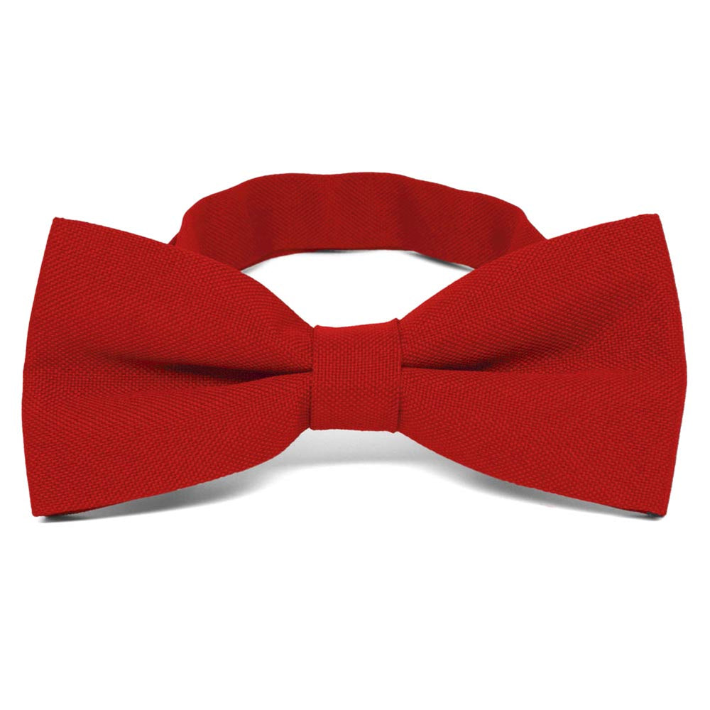 Red Matte Finish Bow Tie