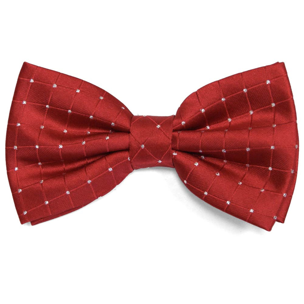 Red Danbury Grid Bow Tie