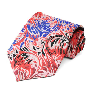 Red Pattern Neckties, 6-Pack
