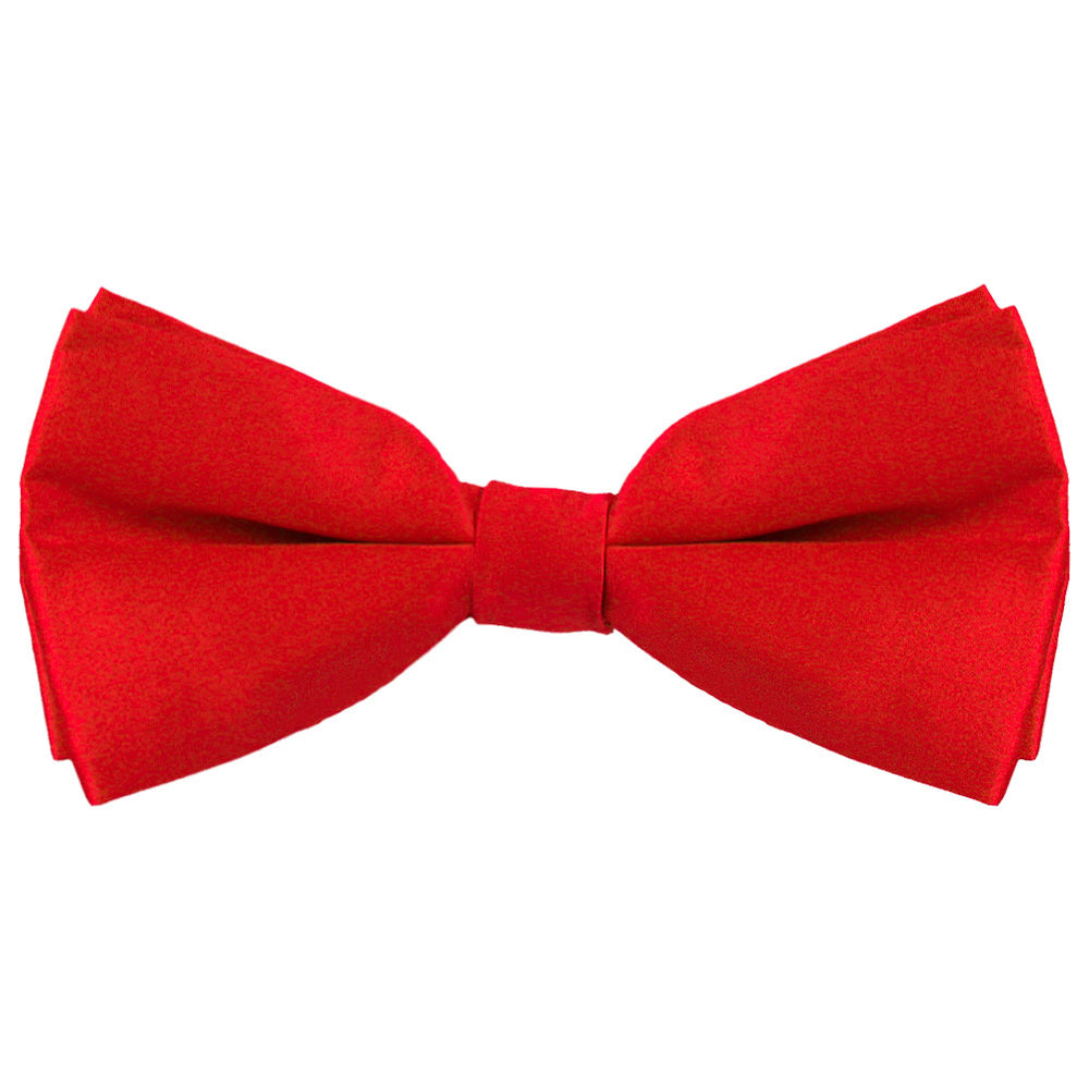 TieMart Red Silk Bow Tie