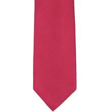 Load image into Gallery viewer, Front view of a red solid tie made from cotton and silk
