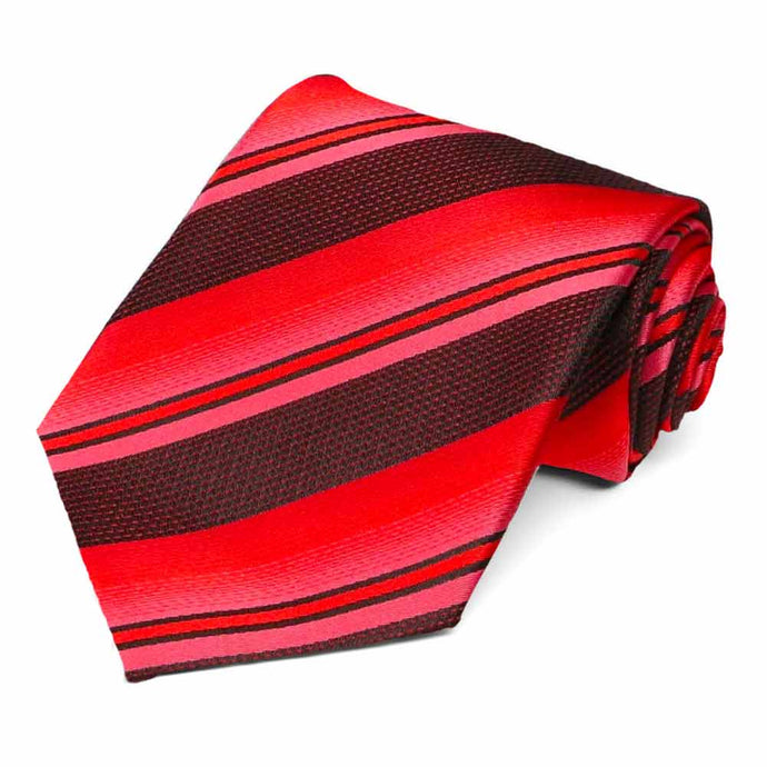 Red Odessa Striped Necktie 