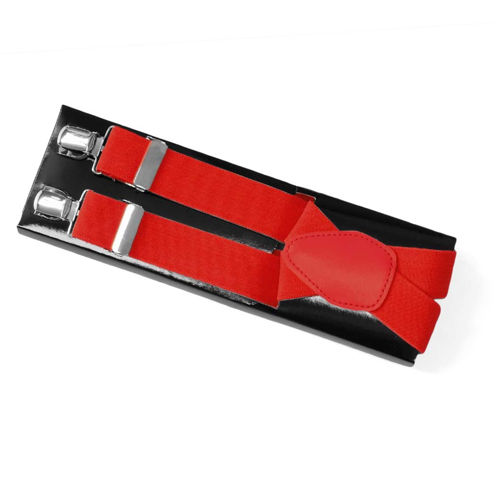 Classic Red Suspenders Shop at TieMart TieMart, Inc.