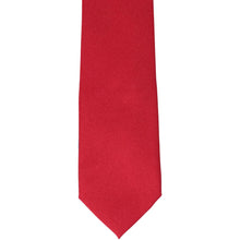 Load image into Gallery viewer, Front view red matte finish uniform tie