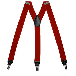 Red Wide Suspenders