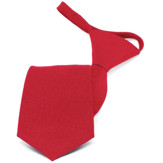 Red Zipper Uniform Tie
