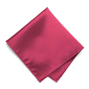 Ruby Red Solid Color Pocket Square