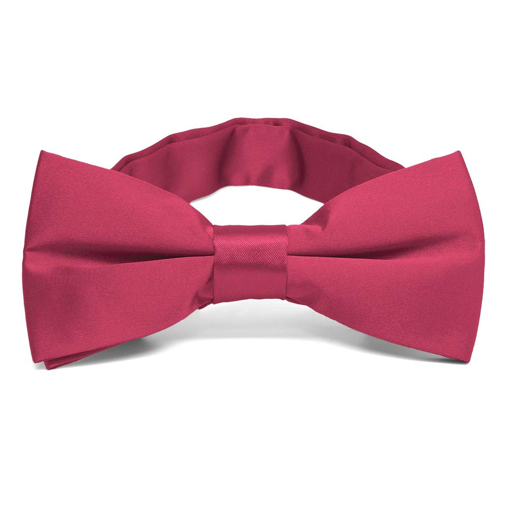 Ruby Red Band Collar Bow Tie