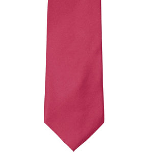 Front view ruby red tie