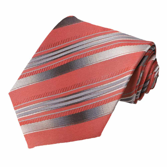 Persimmon Blackshear Striped Necktie