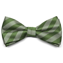 Load image into Gallery viewer, Sage Formal Striped Bow Tie