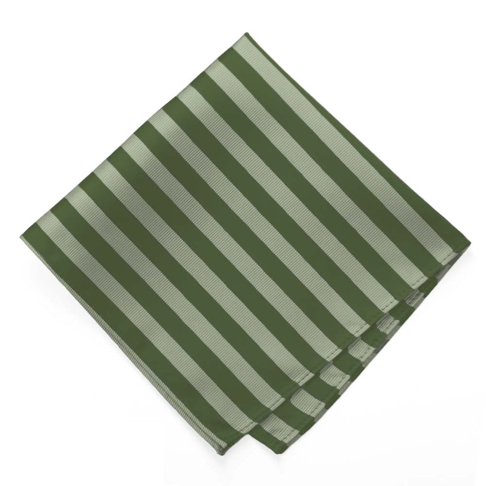 Sage Formal Striped Pocket Square